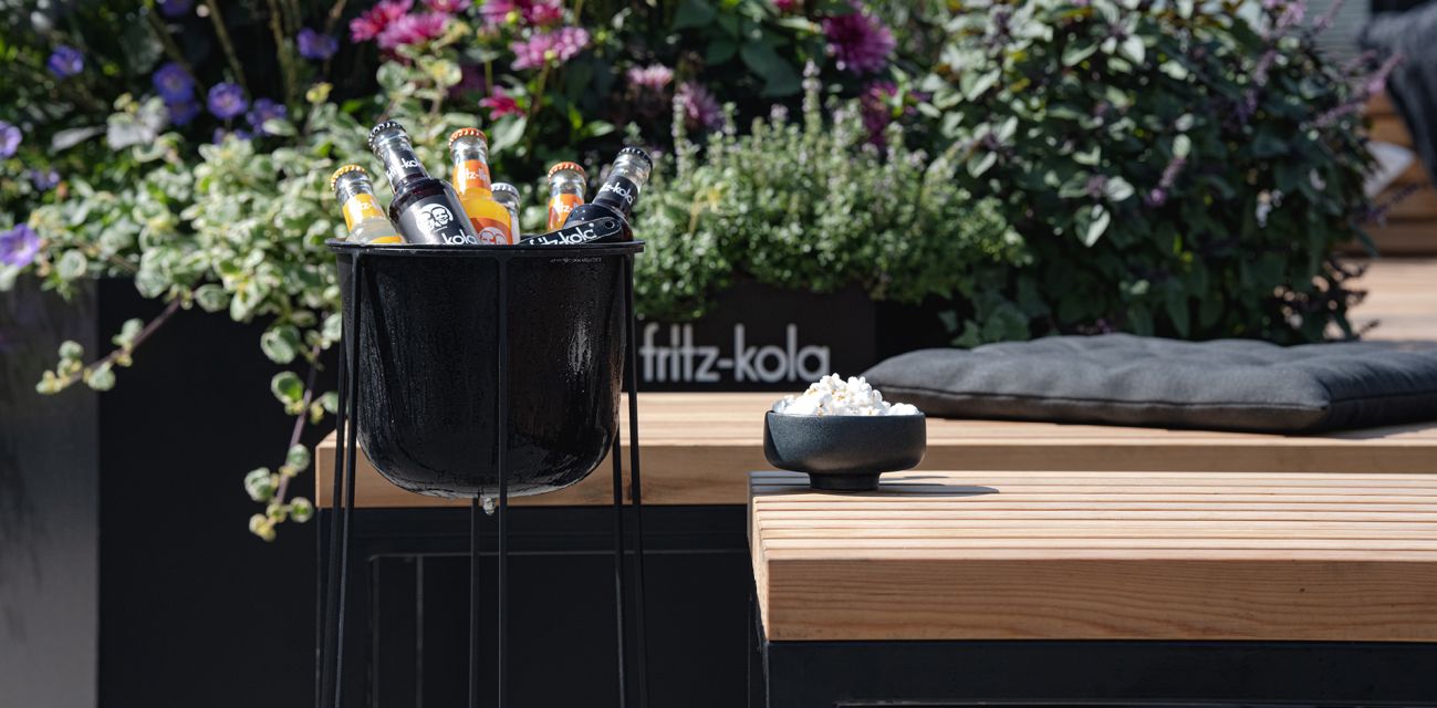 fritz kola drinks in a cooler at MOON 46