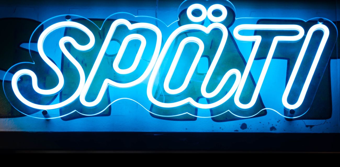 Späti neon sign